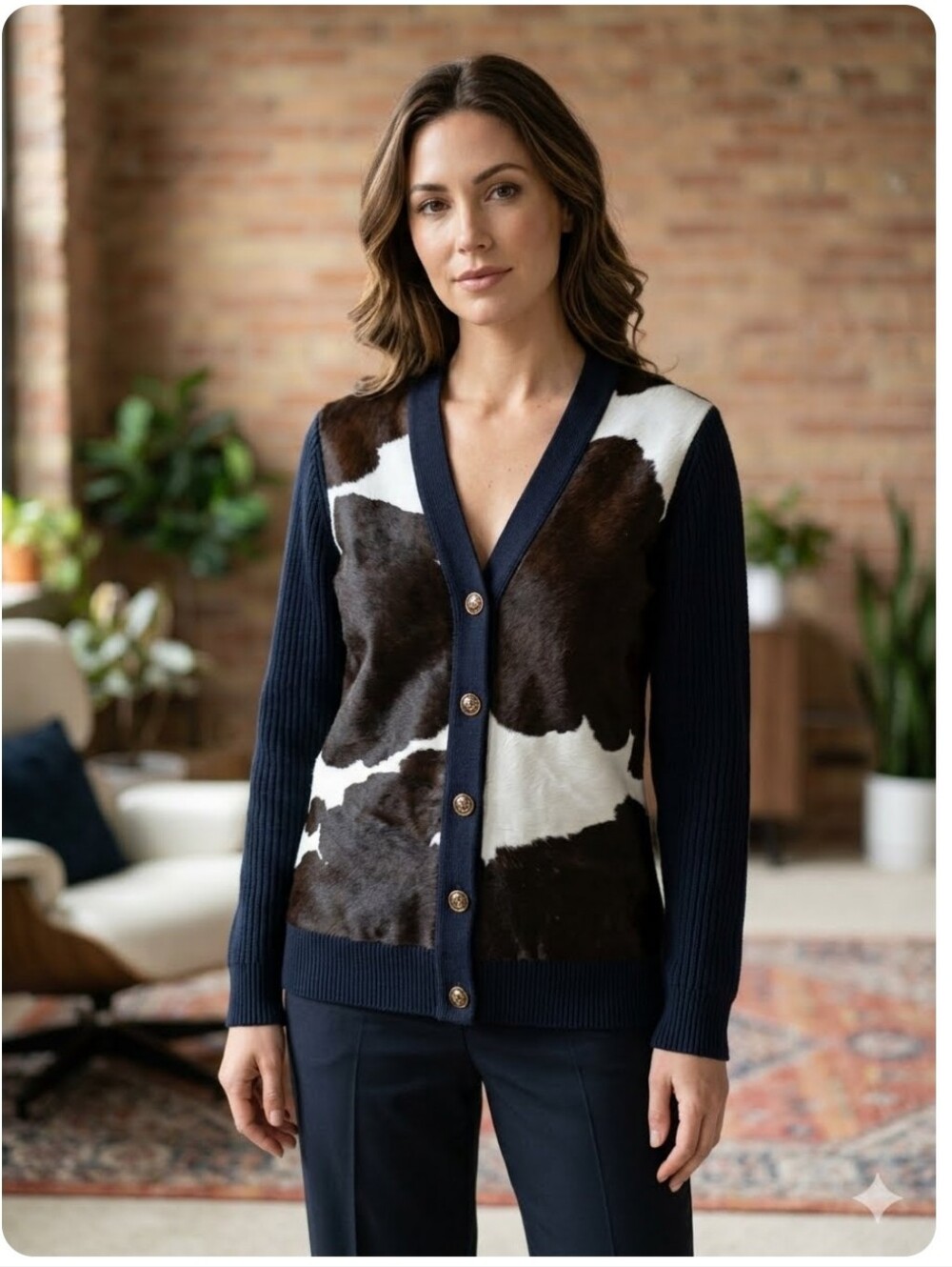 Tory Burch Calf Hair Cardigan